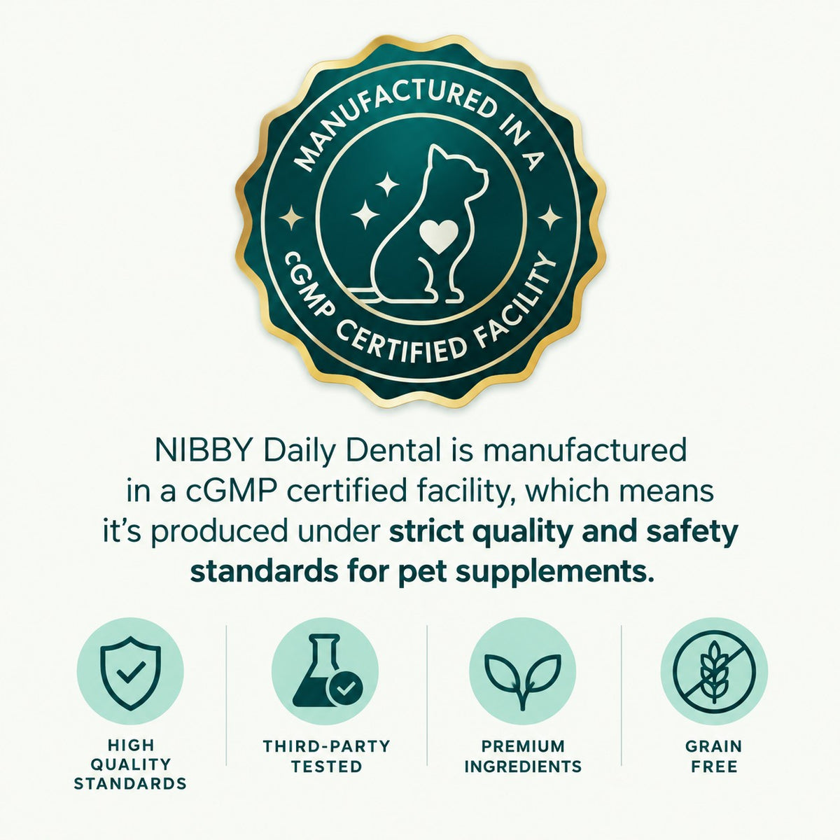 NIBBY Daily Dental quality standards